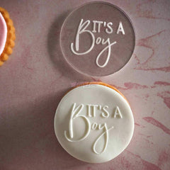 "IT'S A BOY" Cookie Embosser Lissie Lou