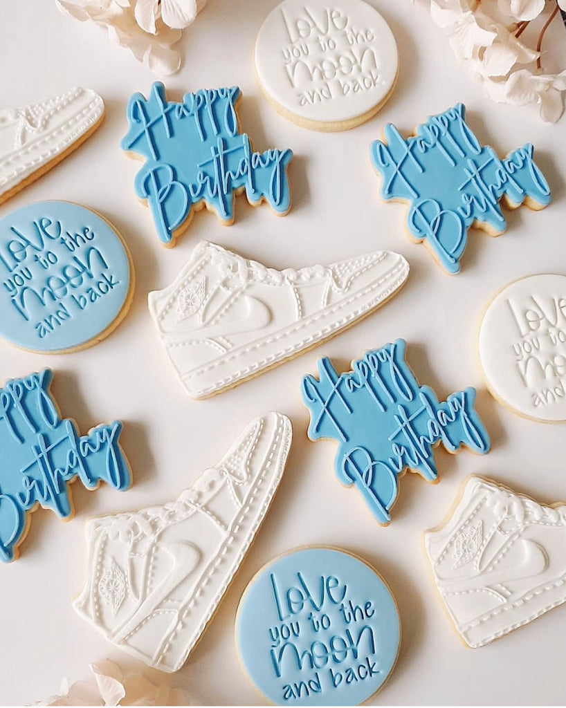 "BASKETBALL SHOE CUTTER AND DEBOSSER 118" Custom Cookie Cutters
