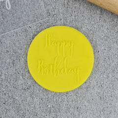 “HAPPY BIRTHDAY V2 112 DEBOSSER" Custom Cookie Cutter