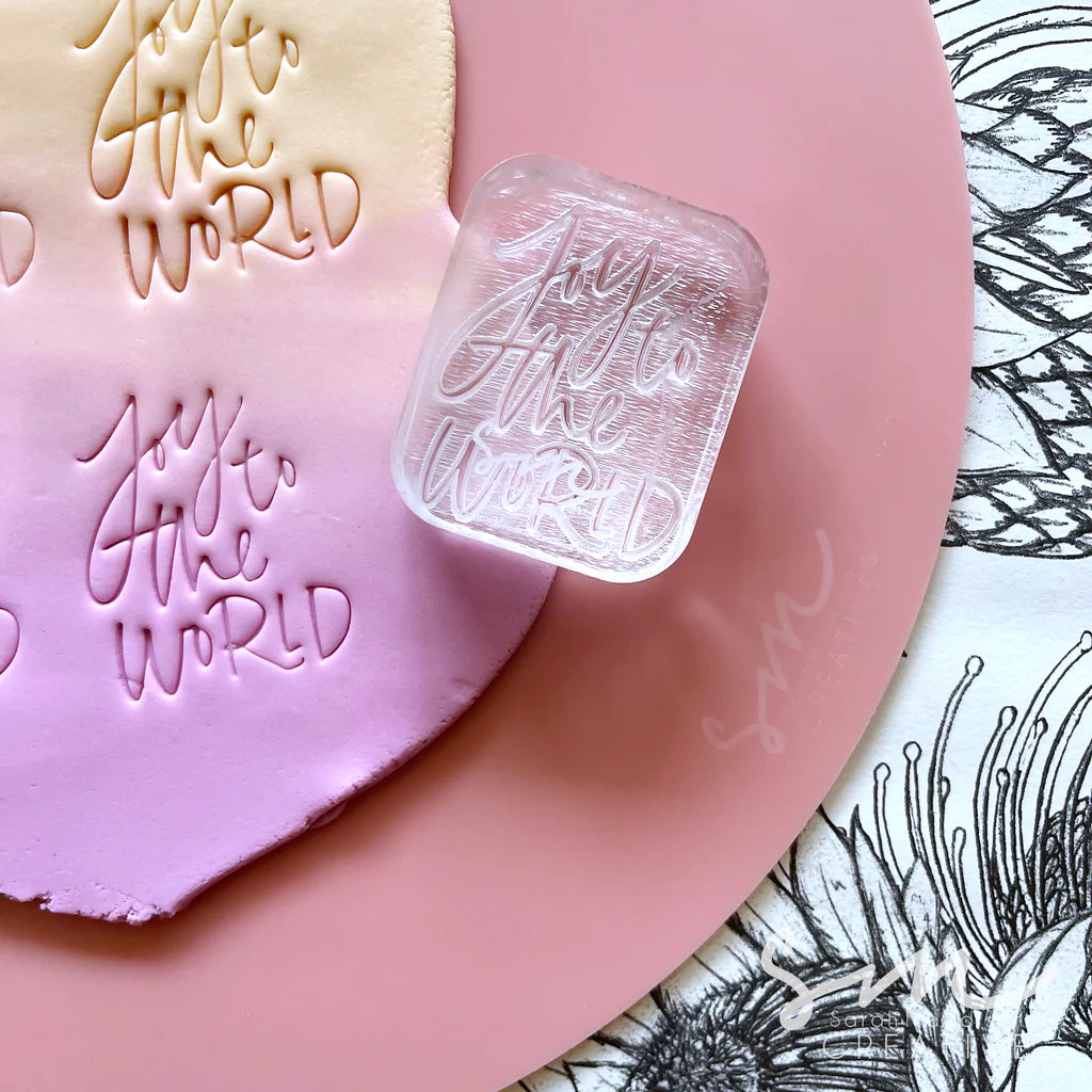 JOY TO THE WORLD IMPRESSION - Sarah Maddison Cookie Stamp