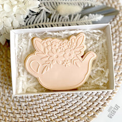 “FLOWER TEAPOT 092" Little Biskut Cutter And Debosser