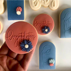 CONGRATULATIONS - Sarah Maddison Cookie Stamp