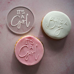 "IT'S A GIRL" Cookie Embosser Lissie Lou