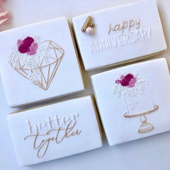 HAPPY ANNIVERSARY - Sarah Maddison Cookie Stamp