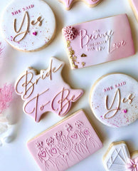 "BRIDE TO BE IN DELICATE FONT" Lissie Lou Cutter & Embosser