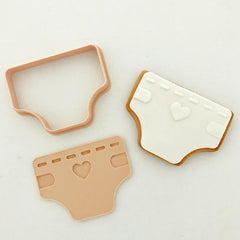 "LITTLE NAPPY SET" Little Biskut Embosser And Cutter
