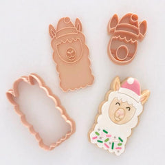 "CHRISTMAS LLAMA" Little Biskut Embosser And Cutter