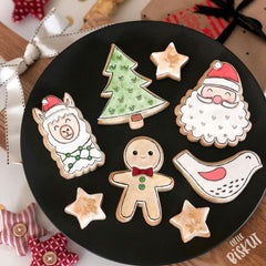 "CHRISTMAS LLAMA" Little Biskut Embosser And Cutter