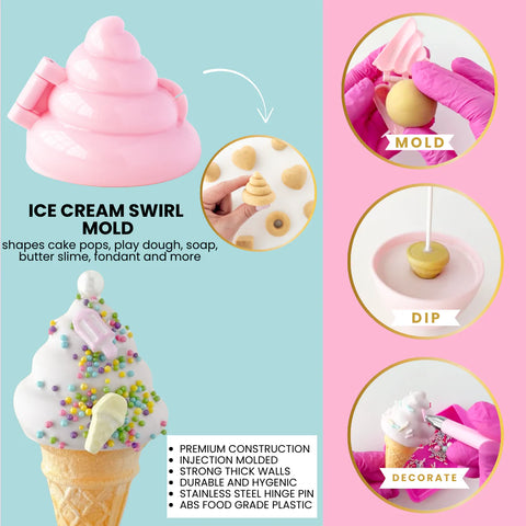 ICE CREAM SWIRL: My Little Cakepop