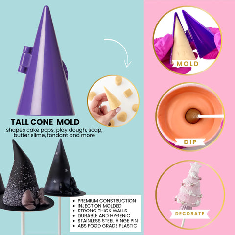 TALL POINTY CONE/WITCH HAT : My Little Cakepop