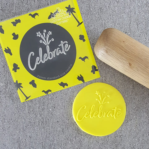 "CELEBRATE 071 DEBOSSER" Custom Cookie Cutter