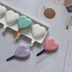 Heart Quad Popsicle Mold
