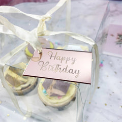Rectangle "HAPPY BIRTHDAY" Acrylic Topper