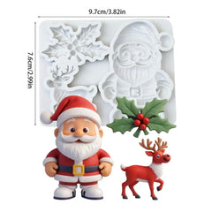 Santa & Reindeer Holly