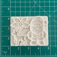 Santa & Reindeer Holly