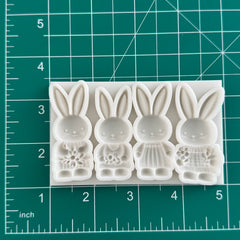 Floral Rabbit QUAD