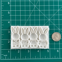 Floral Rabbit QUAD