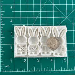 Floral Rabbit QUAD