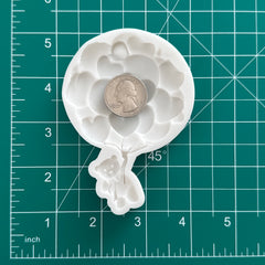 Teddy Bear Heart Balloon Bunch