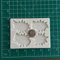 Super Hero Bubble Phrases 2 Different size options