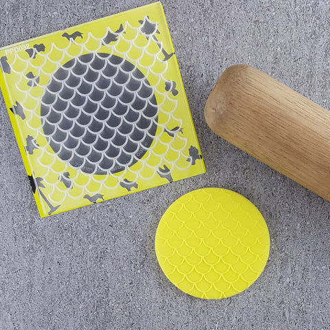 "SCALES PATTERN 032 DEBOSSER" Custom Cookie Cutter