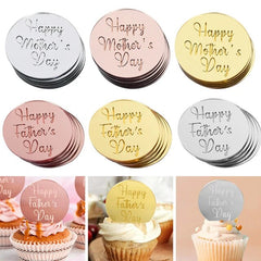 Round "HAPPY MOTHER'S DAY" Acrylic Topper