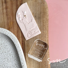 MERRY CHRISTMAS IMPRESSION - Sarah Maddison Cookie Stamp