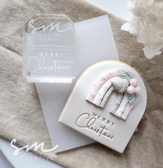 MERRY CHRISTMAS IMPRESSION - Sarah Maddison Cookie Stamp