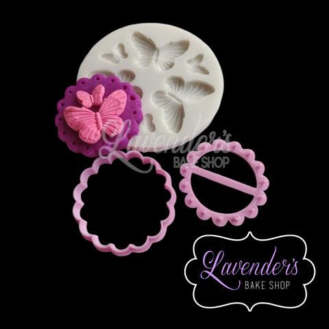Fondant Topper With Dot Embosser