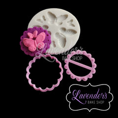 Fondant Topper With Dot Embosser