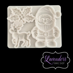 Santa & Reindeer Holly