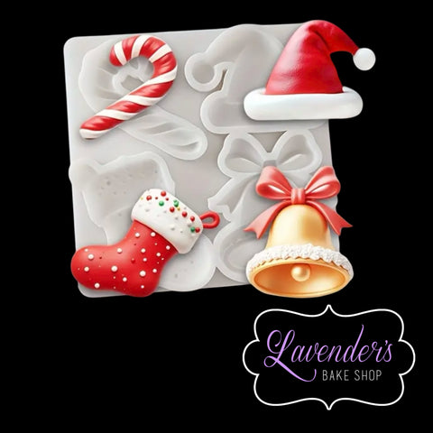 Santa's Hat And Stocking QUAD