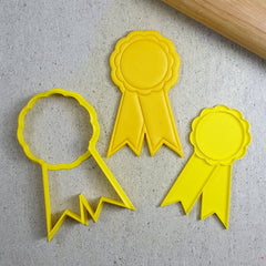 "AWARD RIBBON 010 CUTTER AND EMBOSSER " Custom Cookie Cutters
