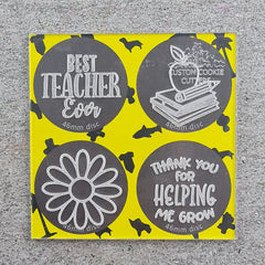 "TEACHER MINI DEBOSSER 2015" Custom Cookie Cutter