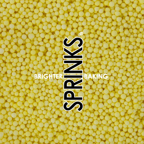 PASTEL LEMON NONPAREILS - Sprinkles By Sprinks EXP 8/23