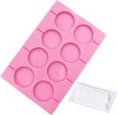 8pc Lollipop Round
