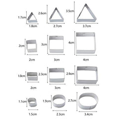 8pc Shape Cutters (Geometric)