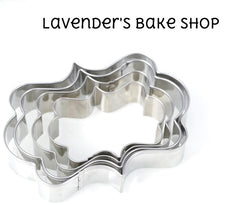 Set of 4 Rectangle Plaque Cutters