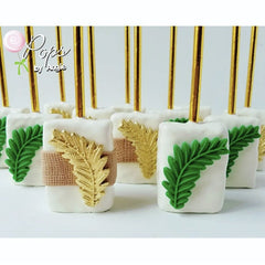 2pc Roman Leaves