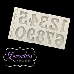 Zebra Wood Font NUMBERS