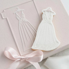 "HANGING WEDDING DRESS CATHERINE MARIE" Lissie Lou Cutter & Embosser