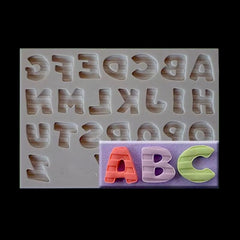Striped Alphabet Font
