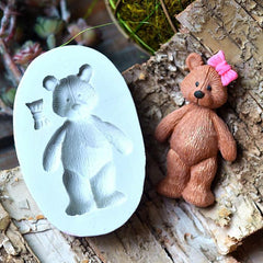 Teddy Bear With Accent Bow