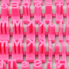 Small Fun Font Letter Stamp