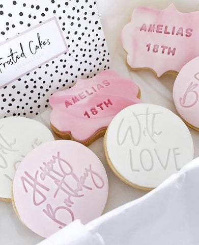 "HAPPY BIRTHDAY" Cookie Stamp Lissie Lou