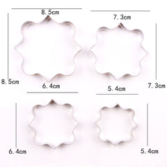 Set Of 4 MINI Square Plaque Cutters