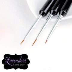 3pc Fine detail brushes