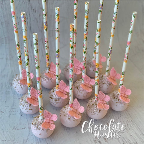 VINTAGE FLOWER Paper Straws