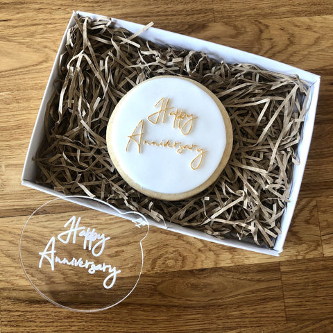 "HAPPY ANNIVERSARY" Cookie Embosser Lissie Lou