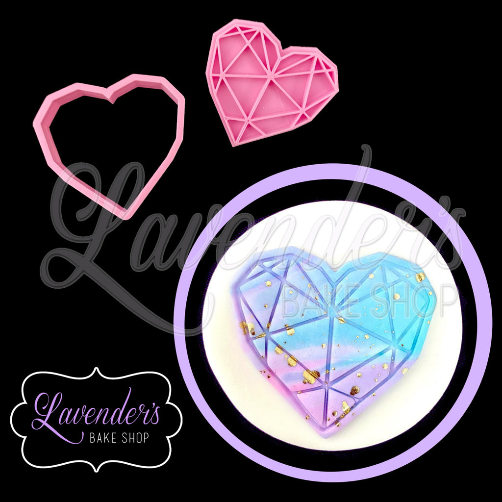 Geometric Heart Cutter and Embosser